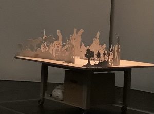 La maquette pour créer le décor en ombres